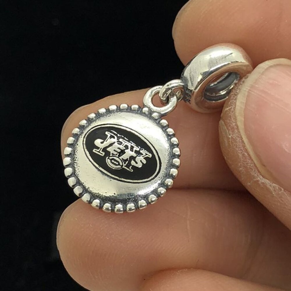 ✨🔥Pandora NFL Football New York Jets Dangle Charm
